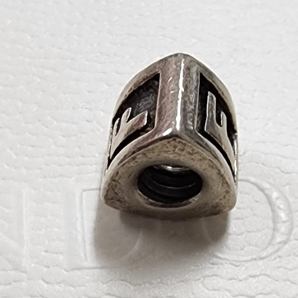 Pandora Sterling Silver Letter F Charm - Picture 9 of 9